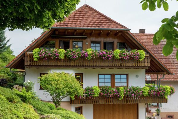 Schone Ferienwohnung in Schuttertal im Schwarzwald mit Balkon