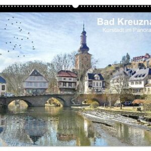Bad Kreuznach - Kurstadt im Panorama (Wandkalender 2024 DIN A2 quer), CALVENDO Monatskalender