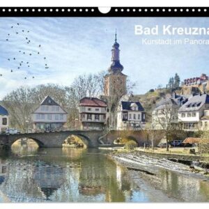 Bad Kreuznach - Kurstadt im Panorama (Wandkalender 2024 DIN A3 quer), CALVENDO Monatskalender