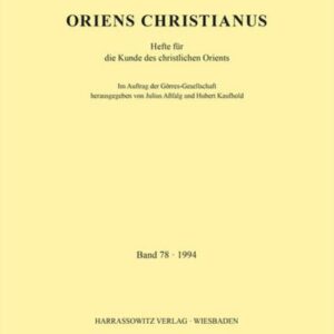 Oriens Christianus 78 (1994)