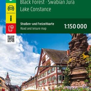 Schwarzwald - Schwäbische Alb - Bodensee, Straßen- und Freizeitkarte 1:150.000, freytag & berndt