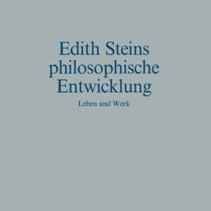 Edith Steins philosophische Entwicklung