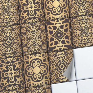 Fliesenaufkleber Set [rechteckig] für Küche & Bad - Samarkand 15x20 cm / 18 Folien